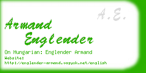 armand englender business card